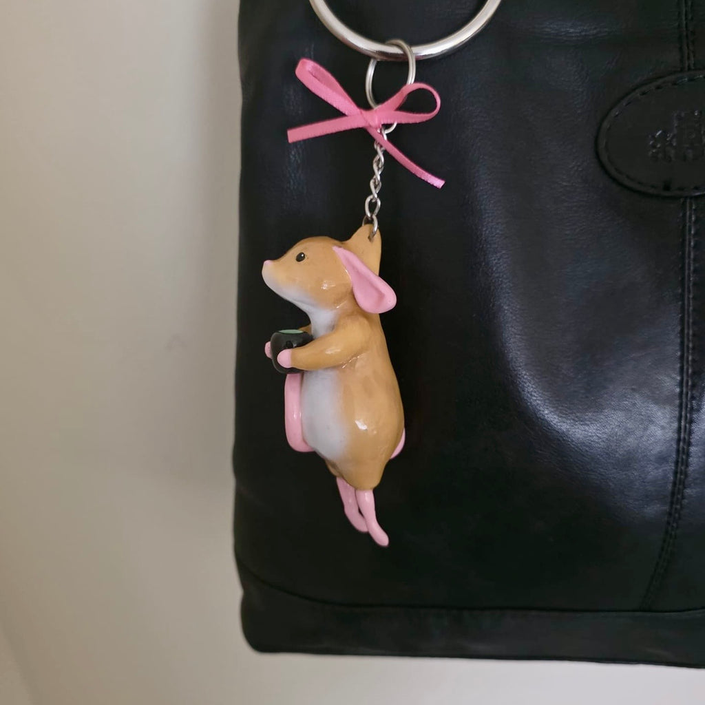 Matcha Mouse Bag Charm