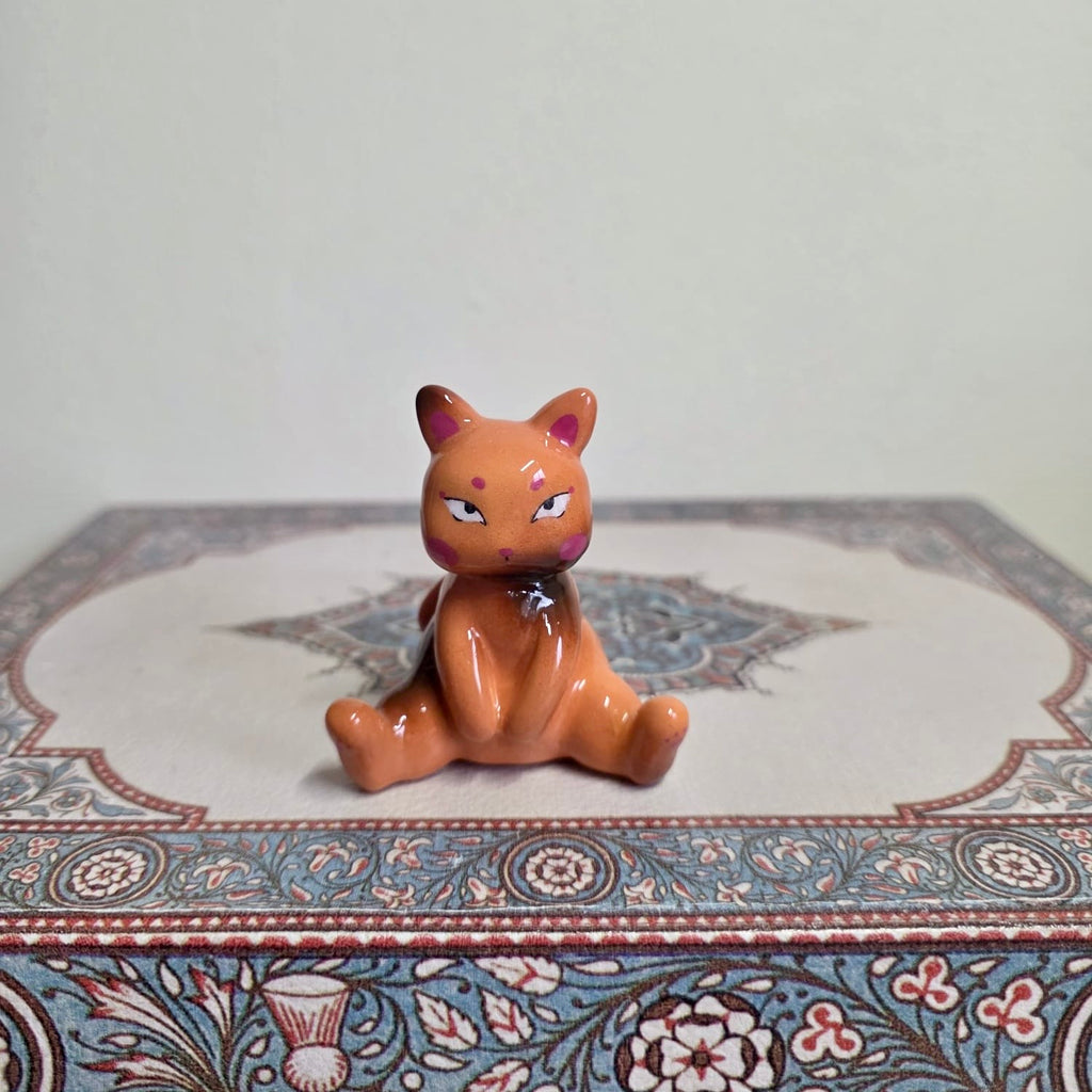 Orange Sassy Cat Sculpture