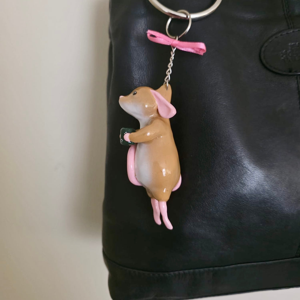 Matcha Mouse Bag Charm