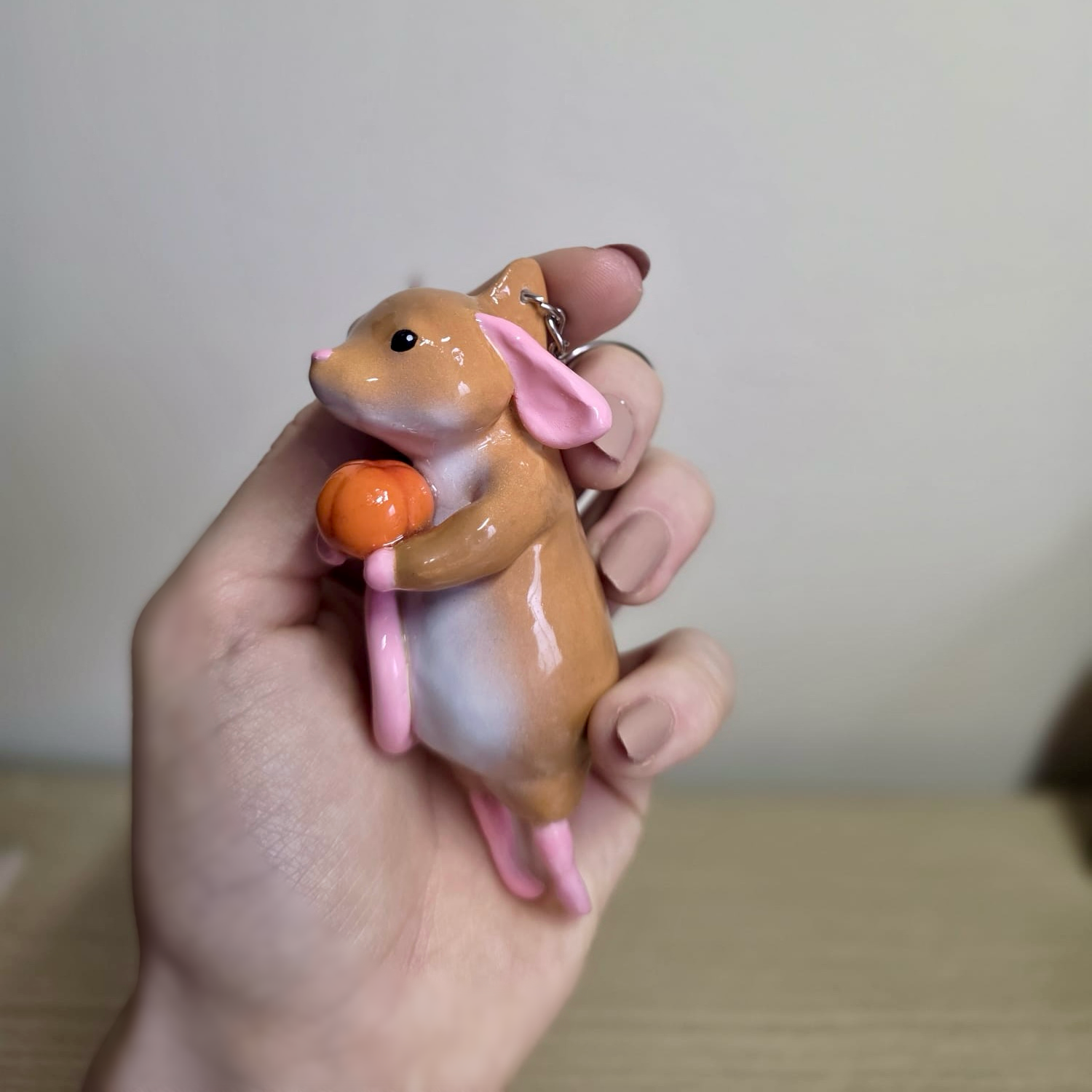 Pumpkin Mouse Bag Charm