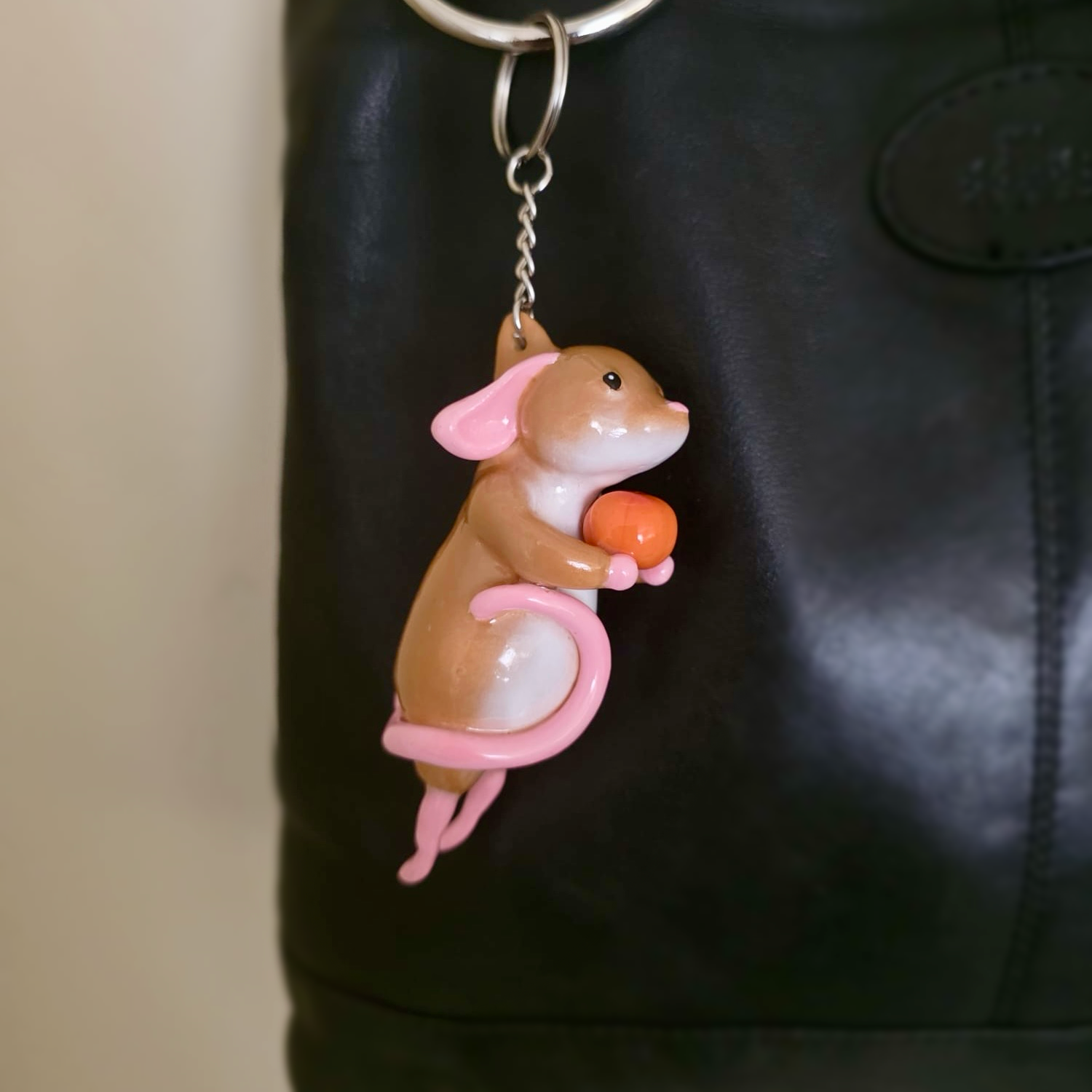 Pumpkin Mouse Bag Charm