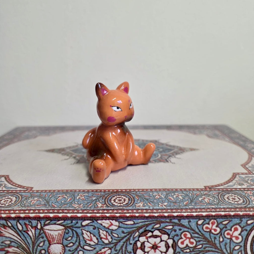 Orange Sassy Cat Sculpture