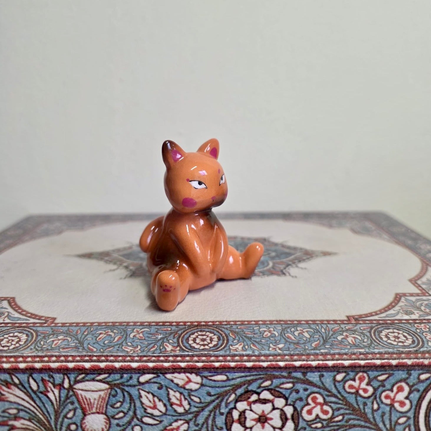 Orange Sassy Cat Sculpture
